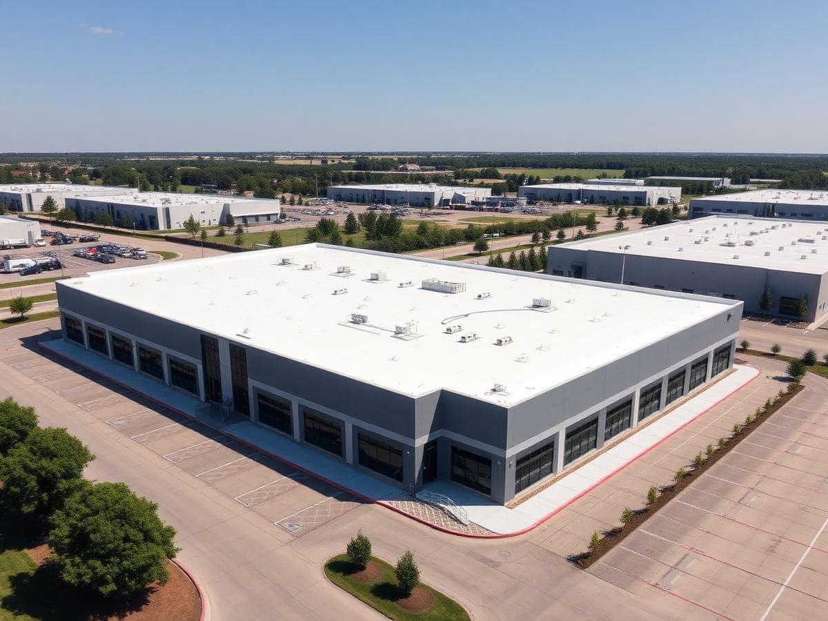Commercial roofing project in Olathe Kansas